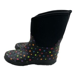 NWOB Western Chief Black Polka Dot WOMEN Boots